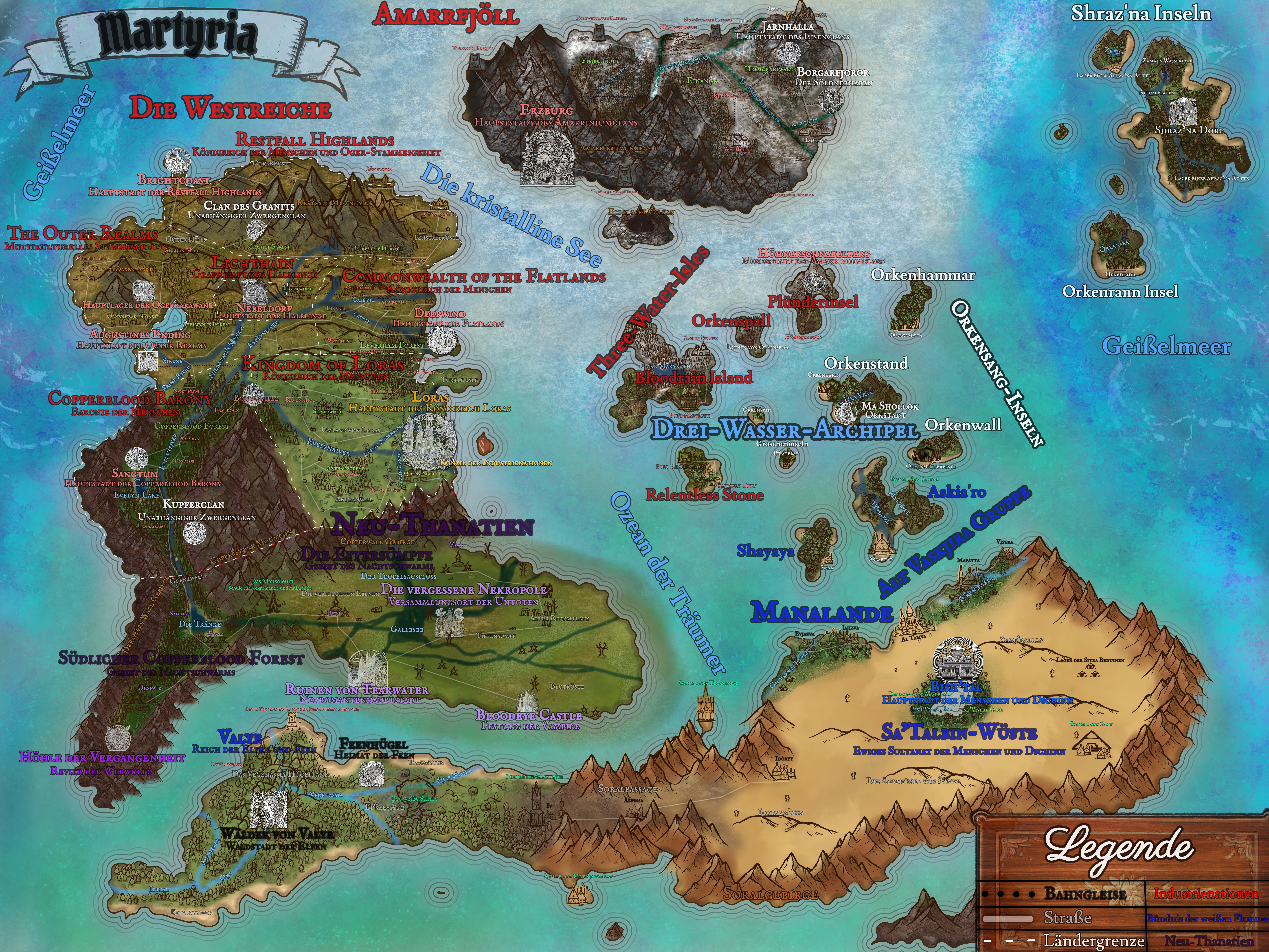 Weltkarte von Martyria