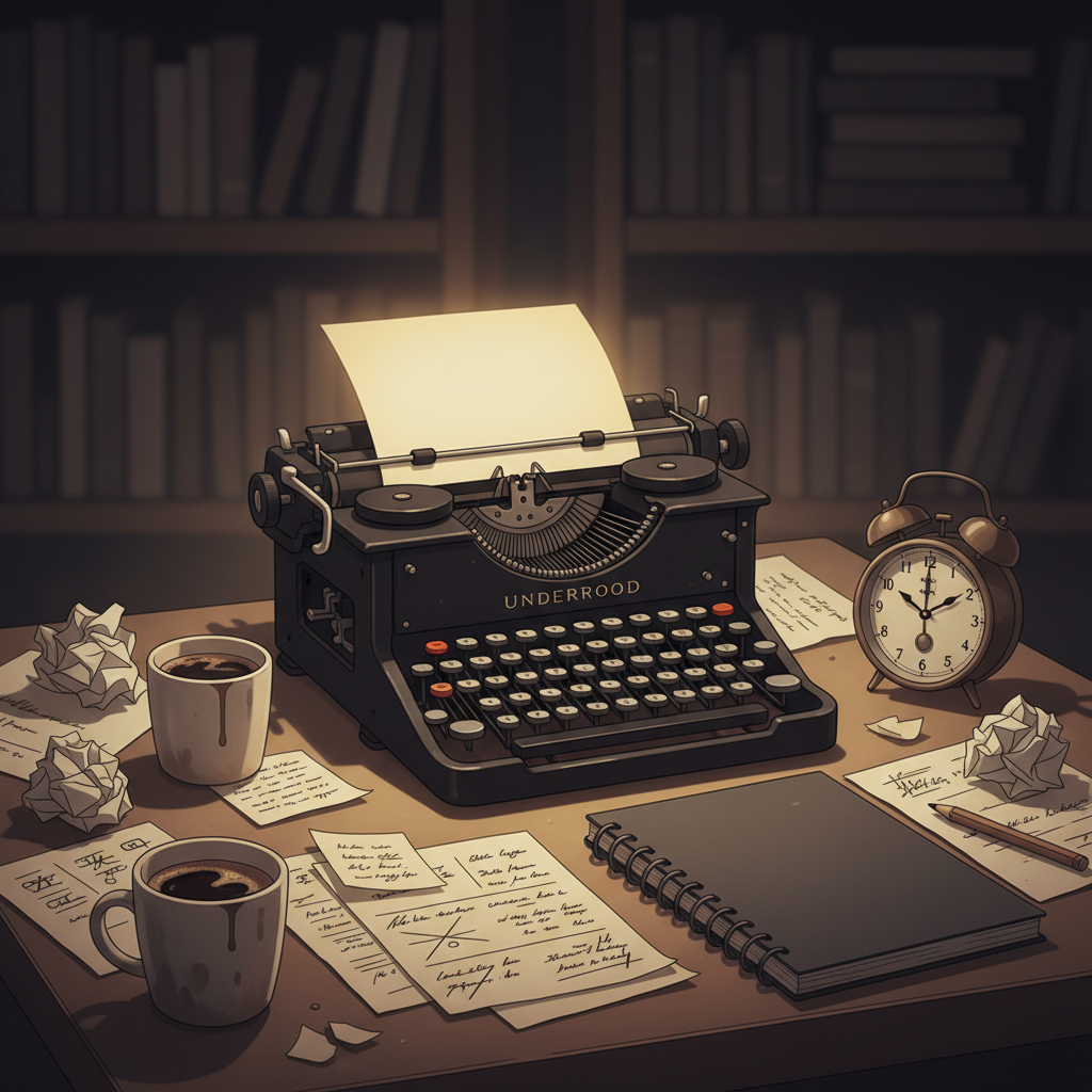 Bild einer Schreibmaschine zu Blog #1 - Wie beginnt man sein erstes Buch?